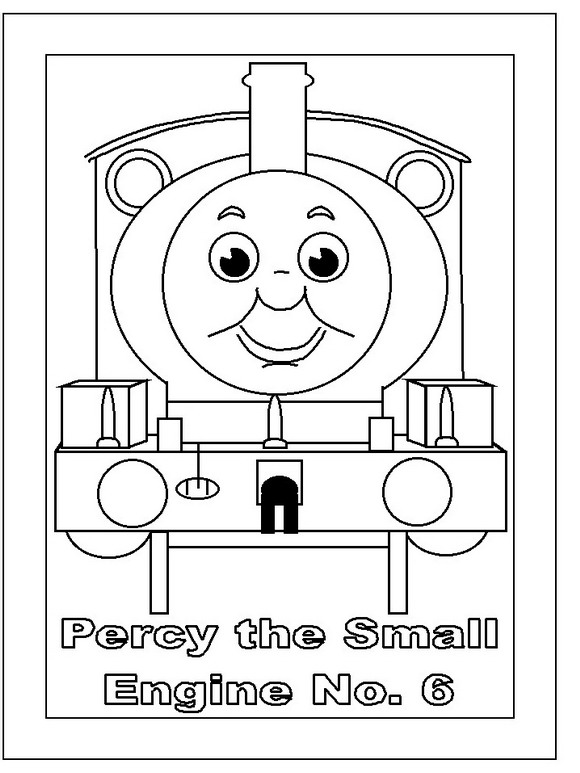 Plansa de colorat cu Trenuletul Thomas 56 52